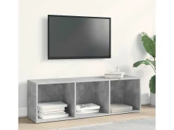 Vitrina|vidaxl Estante/móvel de TV derivados de madeira cimento Cinzento