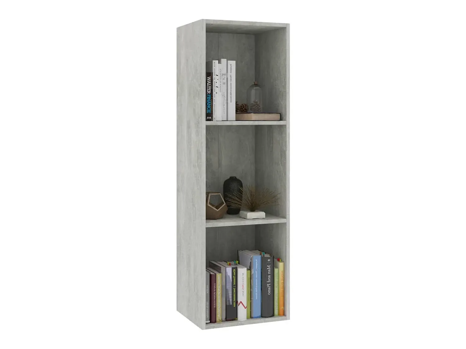 Clearance Estante/móvel de TV 36x30x114 cm contraplacado cimento PT721032 Cinzento