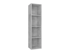 Estante/móvel de TV 36x30x143 cm contraplacado cimento PT910469^ Biblioteca