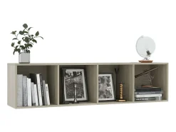 Estante/móvel de TV 143x30x36 cm contraplacado carvalho sonoma PT654435 Castanho
