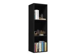 Biblioteca* Estante/móvel de TV 36x30x114 cm contraplacado PT752850 Preto