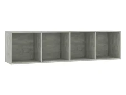 Clearance vidaxl Estante/móvel de TV 143x30x36 cm contraplacado cimento Cinzento