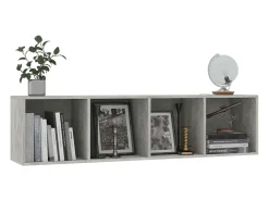 Clearance vidaxl Estante/móvel de TV 143x30x36 cm contraplacado cimento Cinzento
