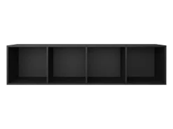 New vidaxl Estante/móvel de TV 36x30x143 cm derivados de madeira Preto