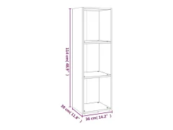vidaxl Estante/Móvel de TV 36x30x114 cm derivados madeira cinza sonoma^ Vitrina