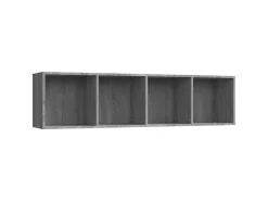 Outlet Estante/Móvel de TV 143x30x36 cm madeira proc. sonoma cinza PT324055 Cinzento