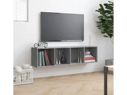 Outlet Estante/Móvel de TV 143x30x36 cm madeira proc. sonoma cinza PT324055 Cinzento