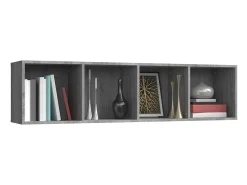 Outlet Estante/Móvel de TV 143x30x36 cm madeira proc. sonoma cinza PT324055 Cinzento