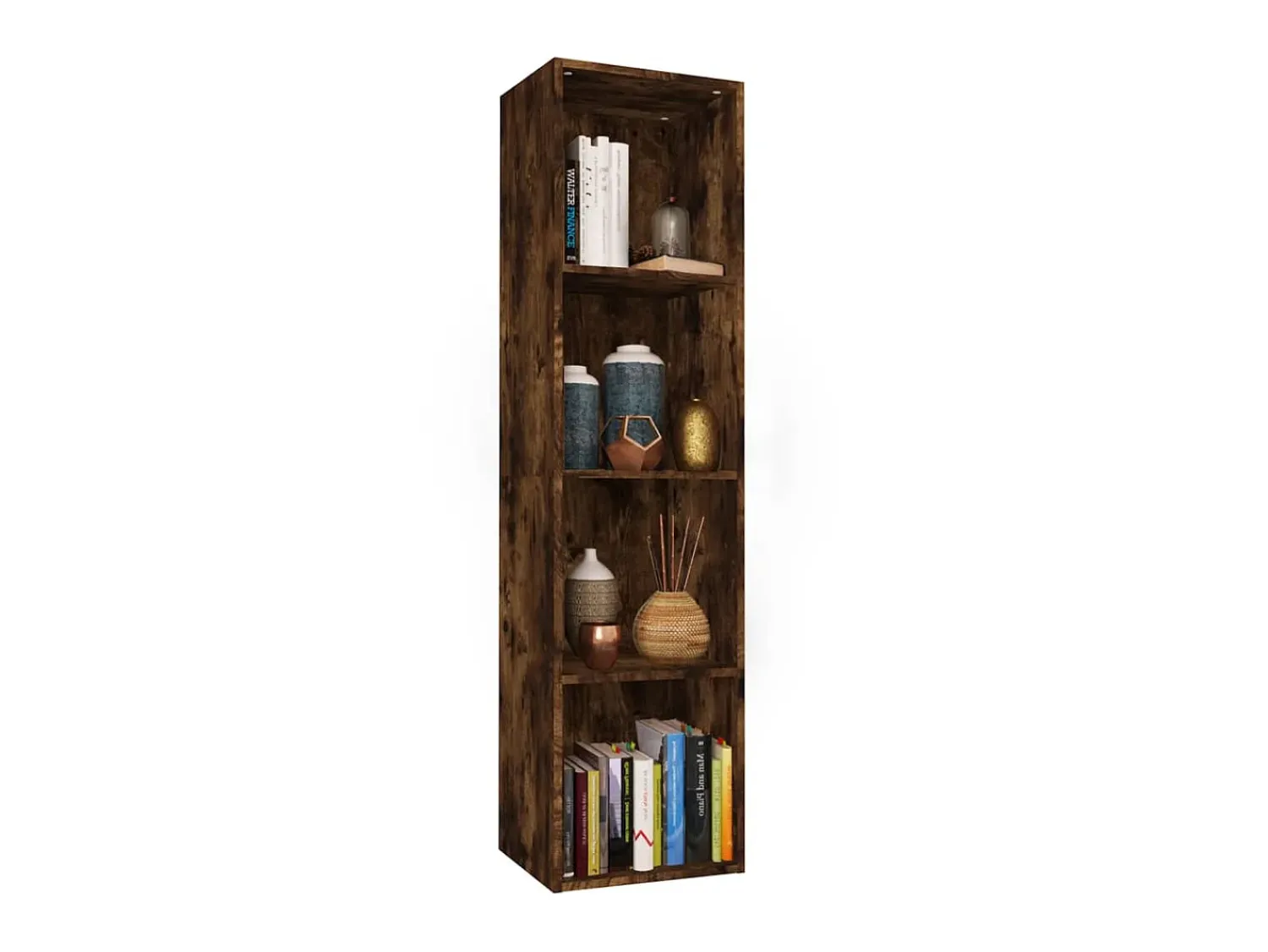 Discount Estante/Móvel de TV 36x30x143 cm madeira proc. carvalho fumado PT126964 Castanho