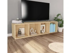 Vitrina|vidaxl Estante/móvel TV derivados de madeira carvalho sonoma Natural claro