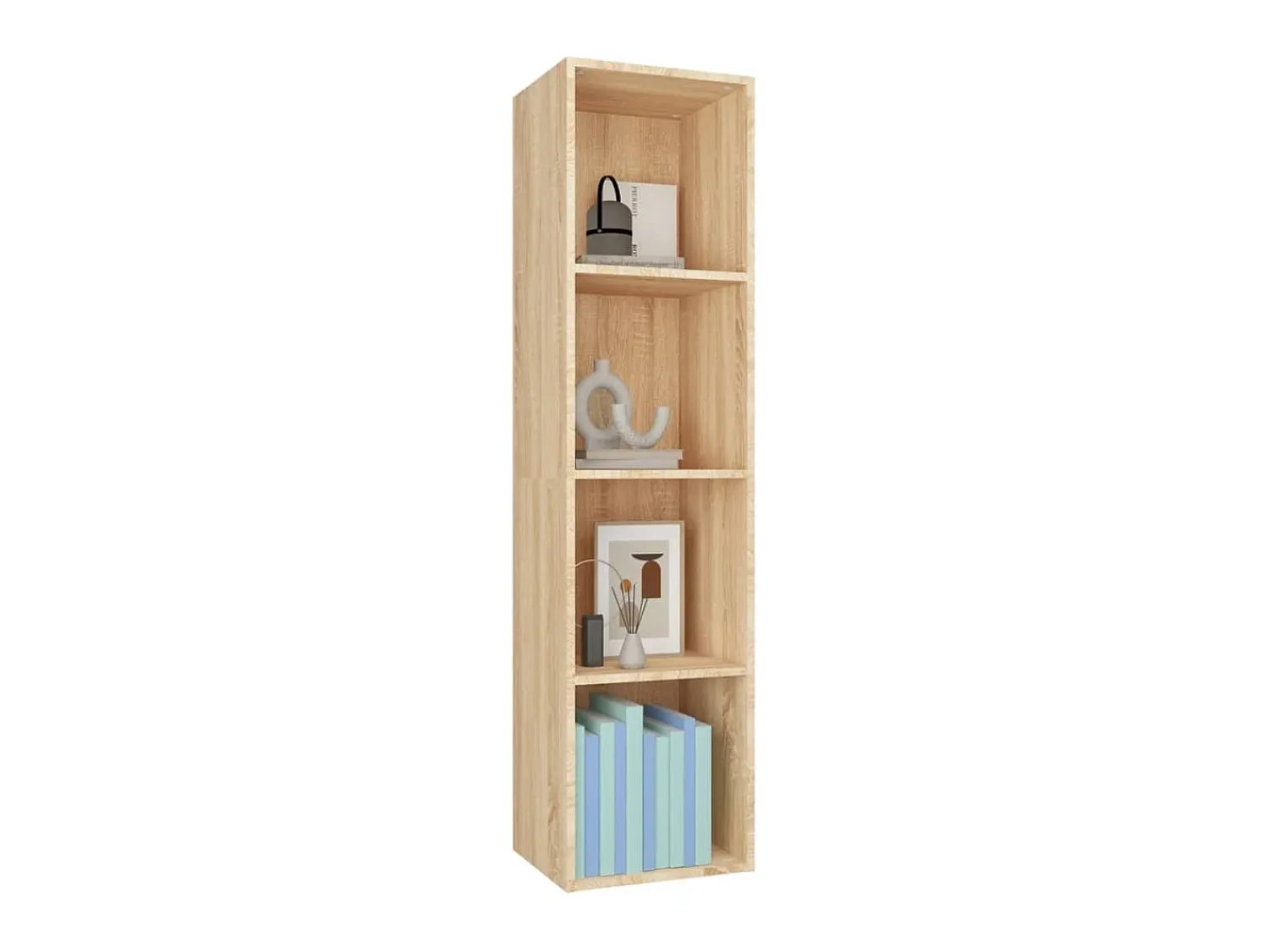 Biblioteca* Estante/móvel TV 36x30x143 cm contraplacado cor carvalho sonoma PT926721 Castanho