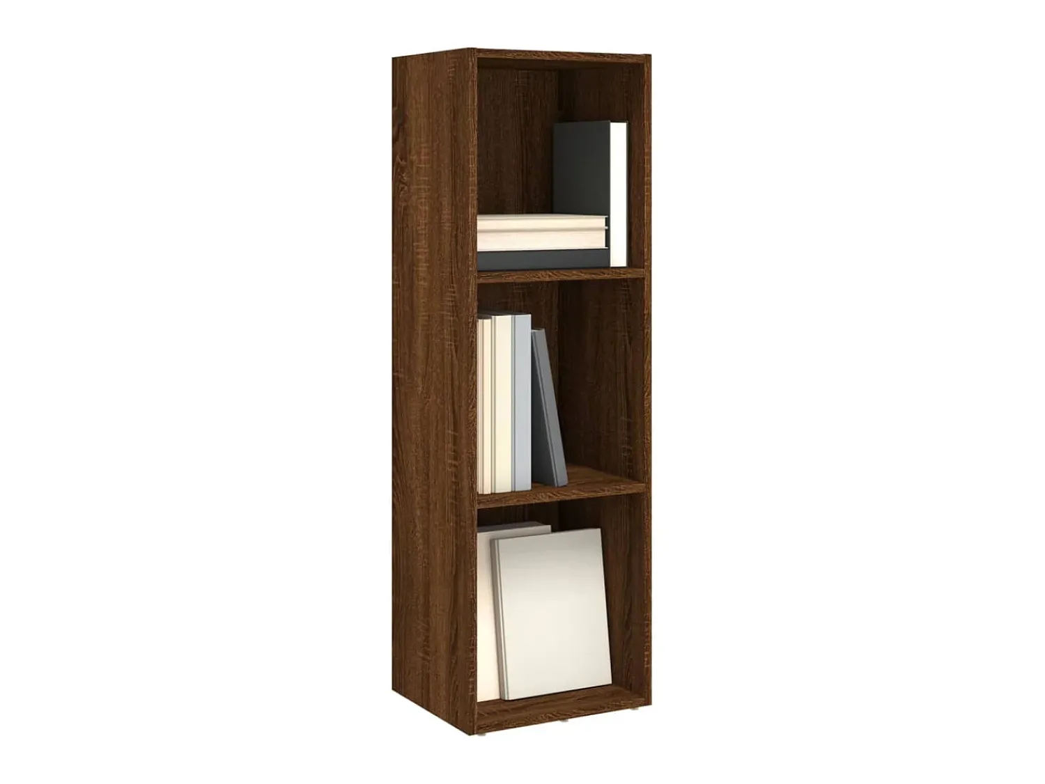 Biblioteca| Estante/móvel TV 36x30x114 cm deriv. madeira carvalho PT628463 Castanho