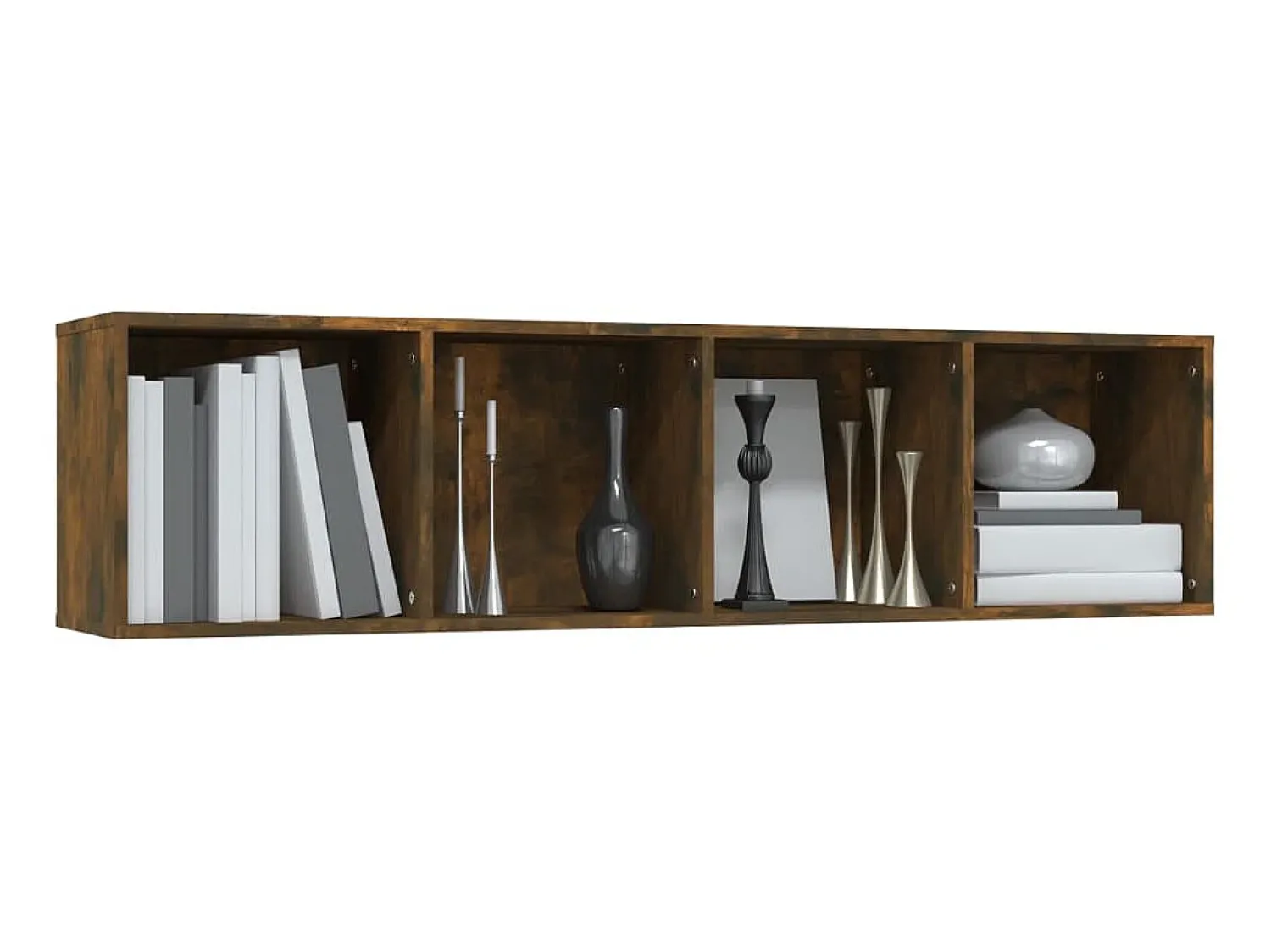 Hot Estante/móvel TV 143x30x36 cm derivados madeira carvalho fumado PT575117 Castanho