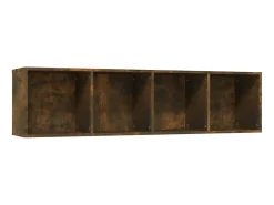 Hot Estante/móvel TV 143x30x36 cm derivados madeira carvalho fumado PT575117 Castanho