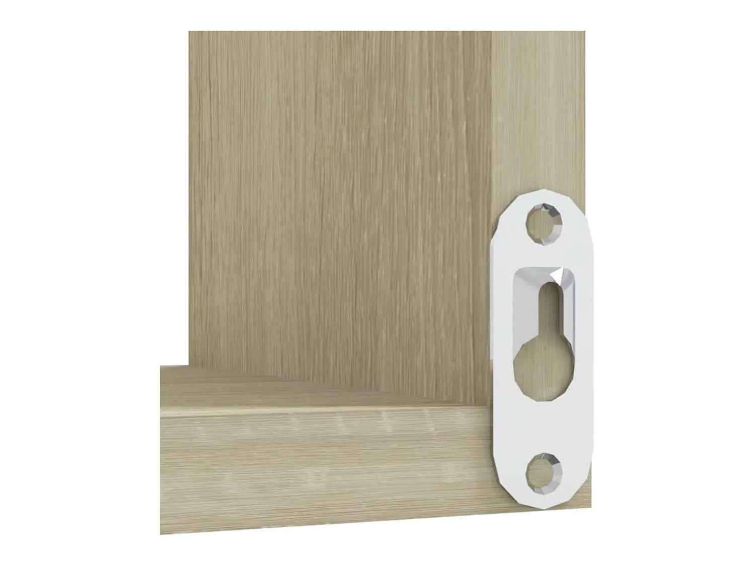 Prateleira|vidaxl Estantes canto p/ parede 2pcs derivados de madeira carv. sonoma Castanho