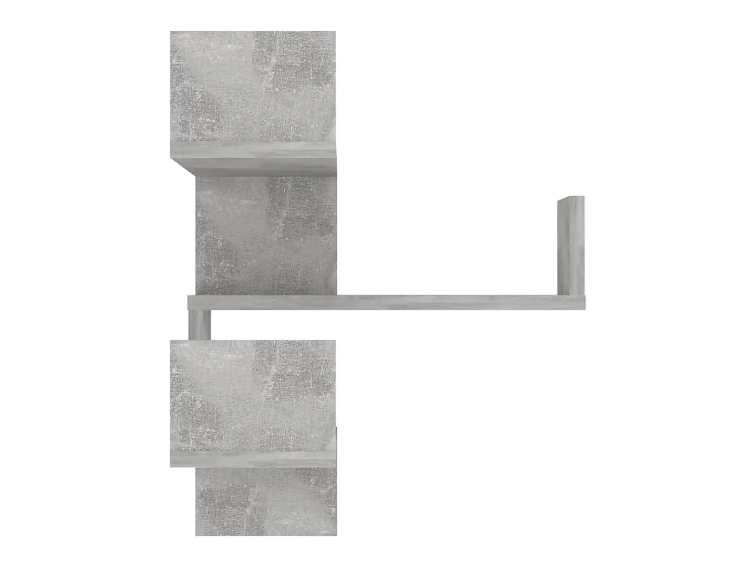 Sale vidaxl Estantes canto p/ parede 2pcs deriv. madeira cinza cimento Cinzento