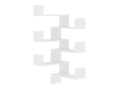 vidaxl Estantes canto p/ parede 2pcs 40x40x50cm deriv. madeira^ Prateleira