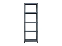 Outlet Estantes de arrumação 5 pcs 125 Kg 60x30x180 cm plástico PT660699 Preto