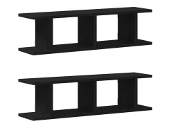 vidaxl Estantes de parede 2 pcs deriv. madeira carvalho^ Prateleira