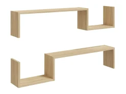 Discount Estantes de parede 2 pcs derivados de madeira carvalho sonoma PT248747 Castanho