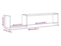 Prateleira*vidaxl Estantes de parede 2 pcs derivados de madeira carvalho sonoma Castanho
