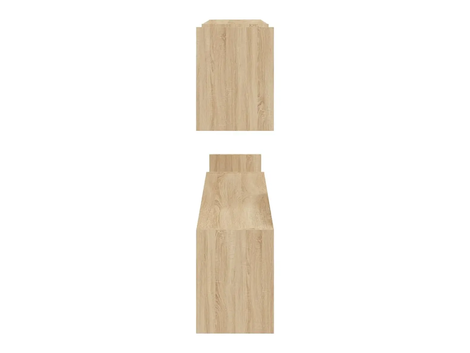 Prateleira*vidaxl Estantes de parede 2 pcs derivados de madeira carvalho sonoma Castanho