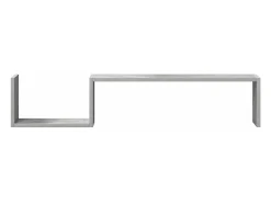 Outlet vidaxl Estantes de parede 2 pcs derivados de madeira cinza cimento Cinzento