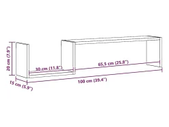 Outlet vidaxl Estantes de parede 2 pcs derivados de madeira cinza cimento Cinzento