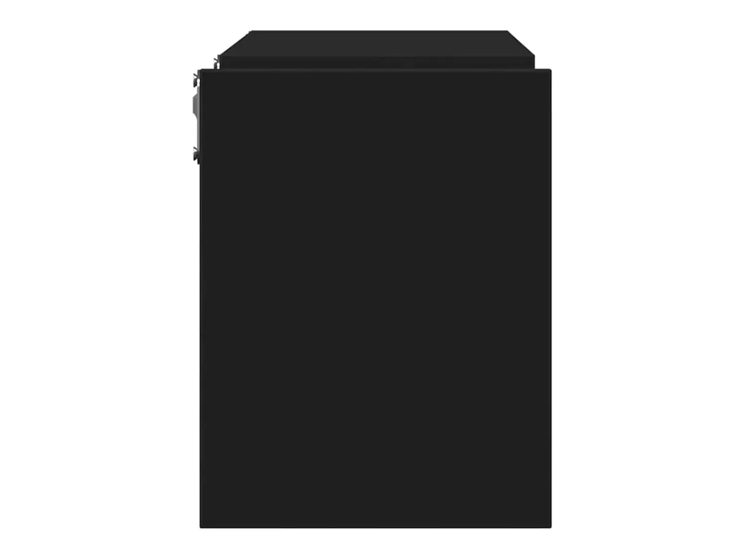 Prateleira*vidaxl Estantes de parede 2 pcs 100x15x20 cm derivados madeira Preto