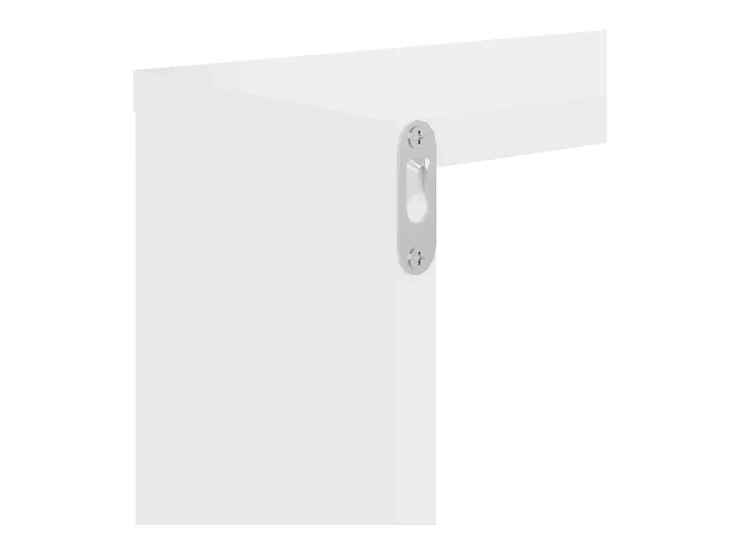 Prateleira|vidaxl Estantes de parede 2 pcs 100x15x20 cm derivados madeira Branco