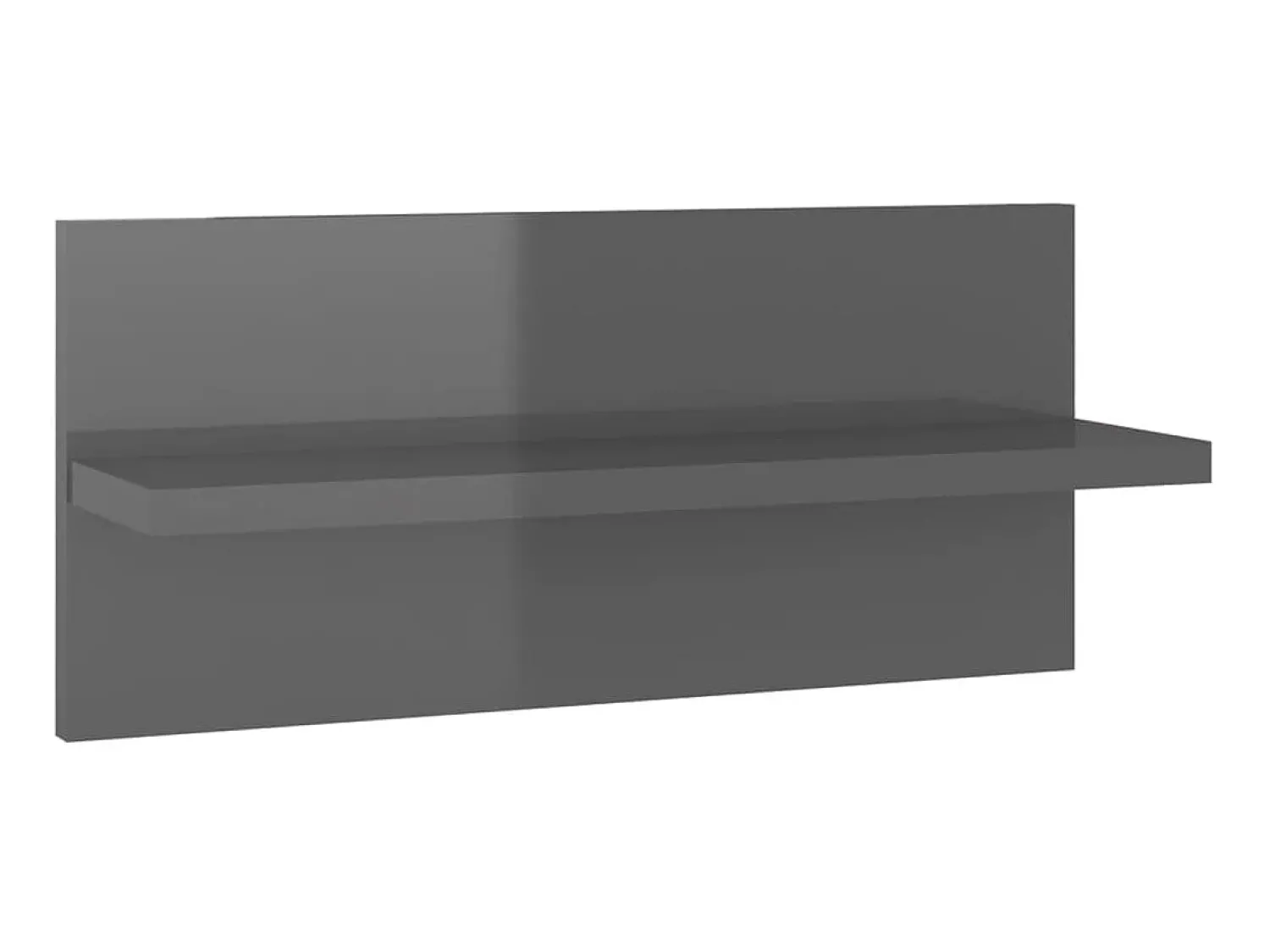 Hot Estantes de parede 4 pcs 40x11,5x18 cm brilhante PT640661 Cinzento