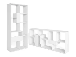 Online Skraut Home Estantes de prateleiras , 162x67x31cm, Sala de jantar, Branco