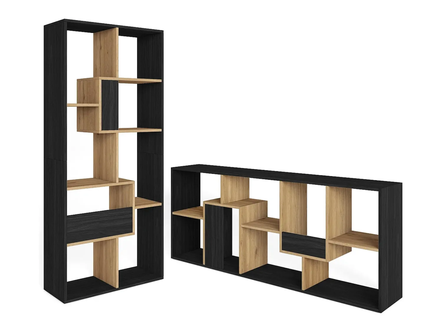 Skraut Home Estantes de prateleiras , 162x67x31cm, Sala de jantar, e Carvalho^ Prateleira