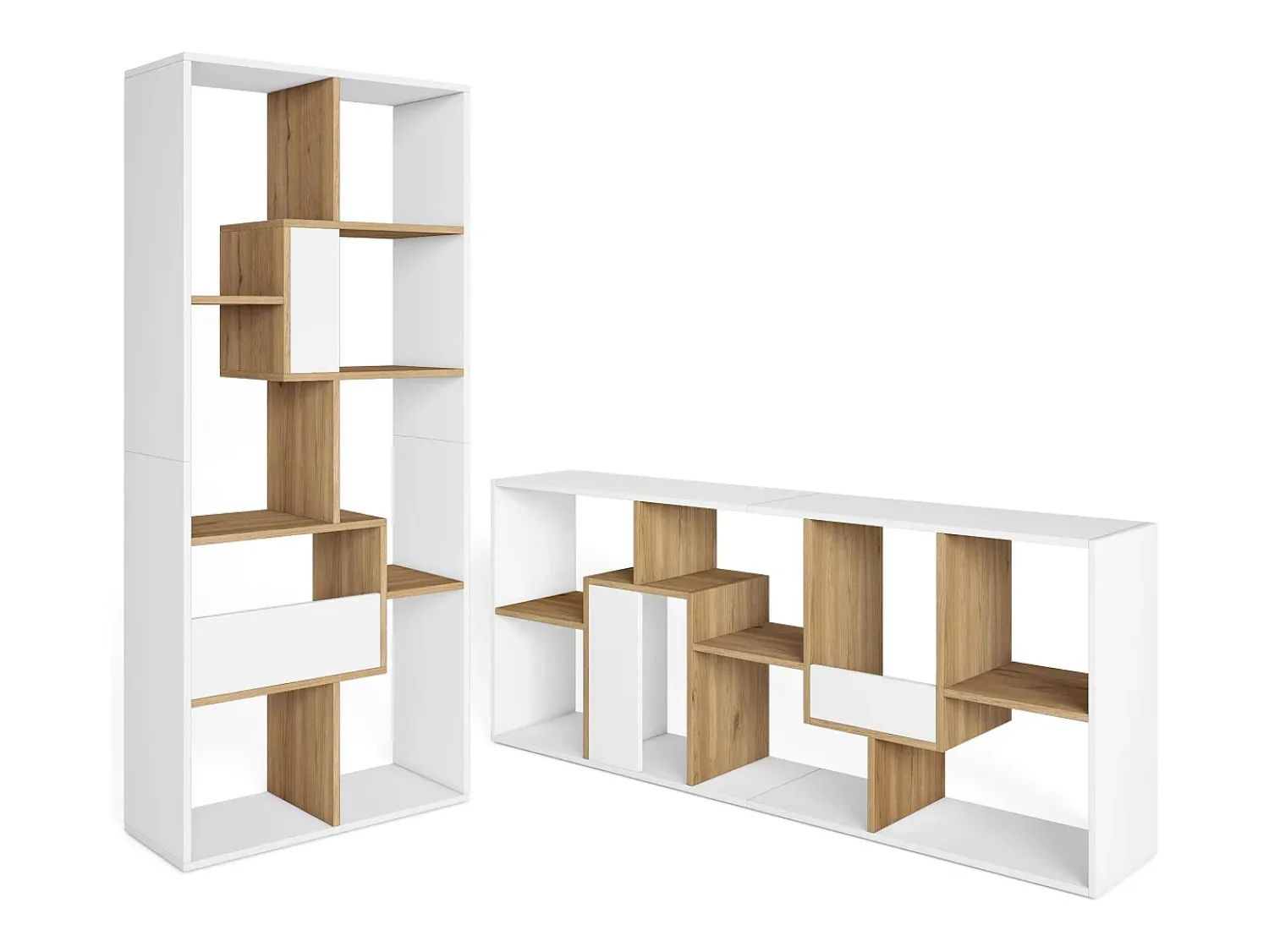 Skraut Home Estantes de prateleiras , 162x67x31cm, Sala de jantar, e Carvalho^ Prateleira