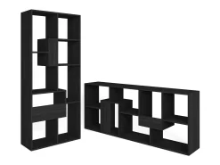 Prateleira*Skraut Home Estantes de prateleiras , 162x67x31cm, Sala de jantar, Preto