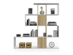 duehome Estantes Domi Blanco Artik (Blanco Mate) - Roble Canadian^ Prateleira