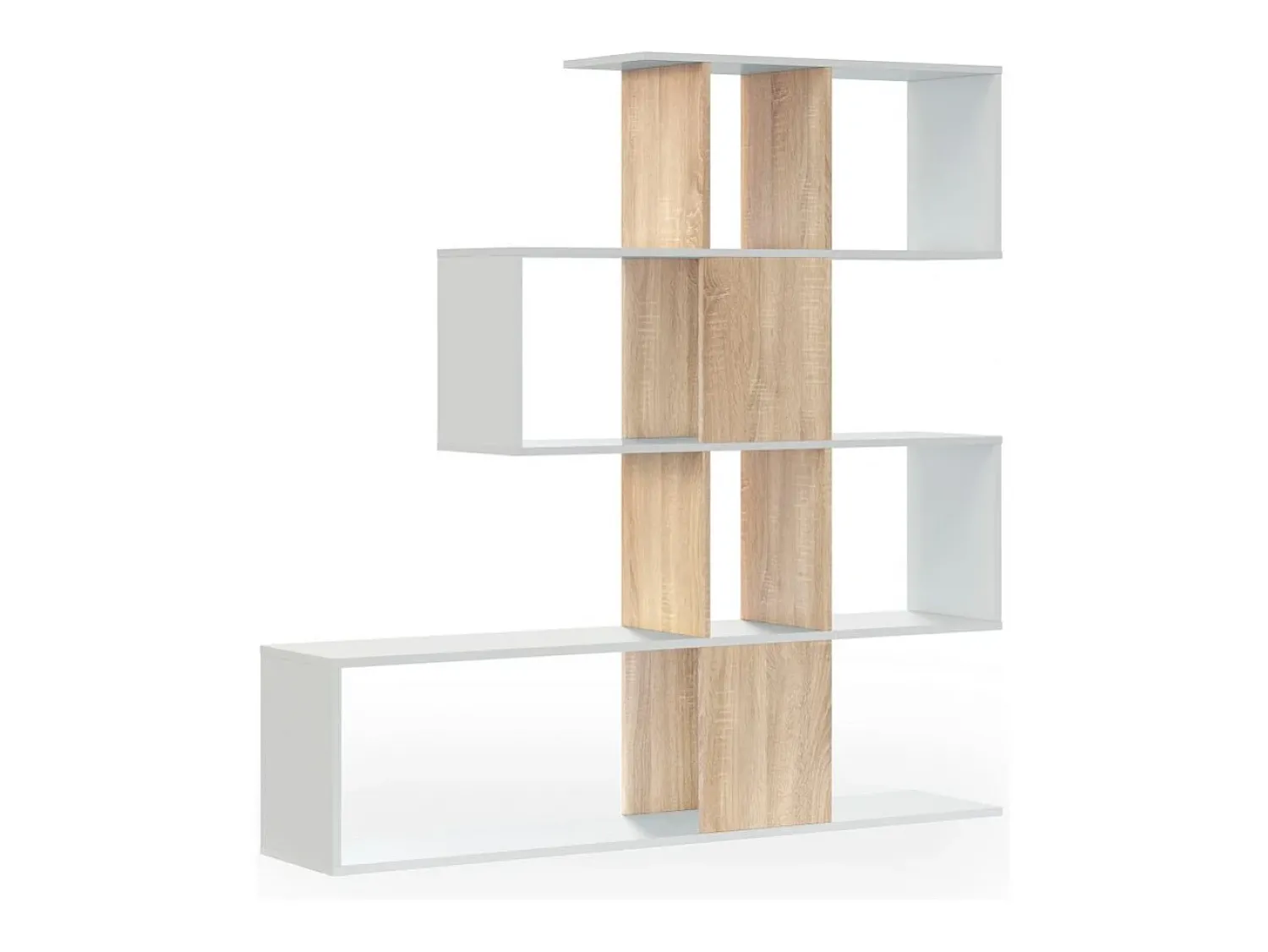 duehome Estantes Domi Blanco Artik (Blanco Mate) - Roble Canadian^ Prateleira