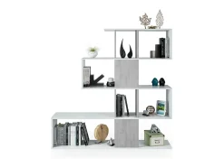 Best duehome Estantes Domi Blanco Artik (Blanco Mate) - Gris Cemento Cinzento