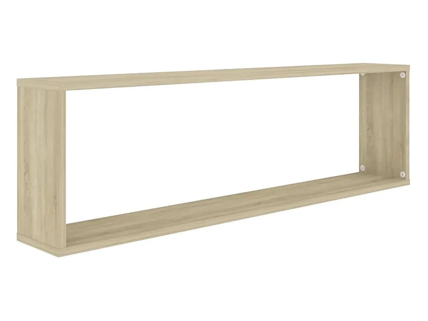 Prateleira*vidaxl Estantes parede cúbicas 2pcs derivados madeira carvalho sonoma Castanho