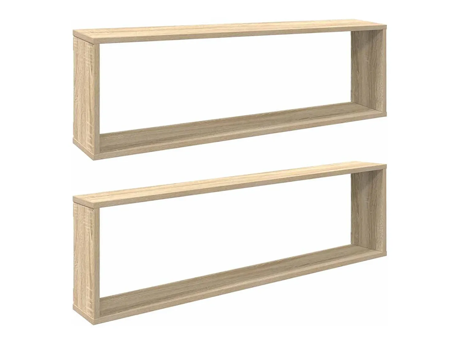 Prateleira*vidaxl Estantes parede cúbicas 2pcs derivados madeira carvalho sonoma Castanho