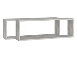 Discount Estantes parede cúbicas 2pcs derivados de madeira cinza cimento PT121851 Cinzento