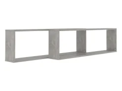 Online Estantes parede cúbicas 2pcs derivados de madeira cinza cimento PT569403 Cinzento
