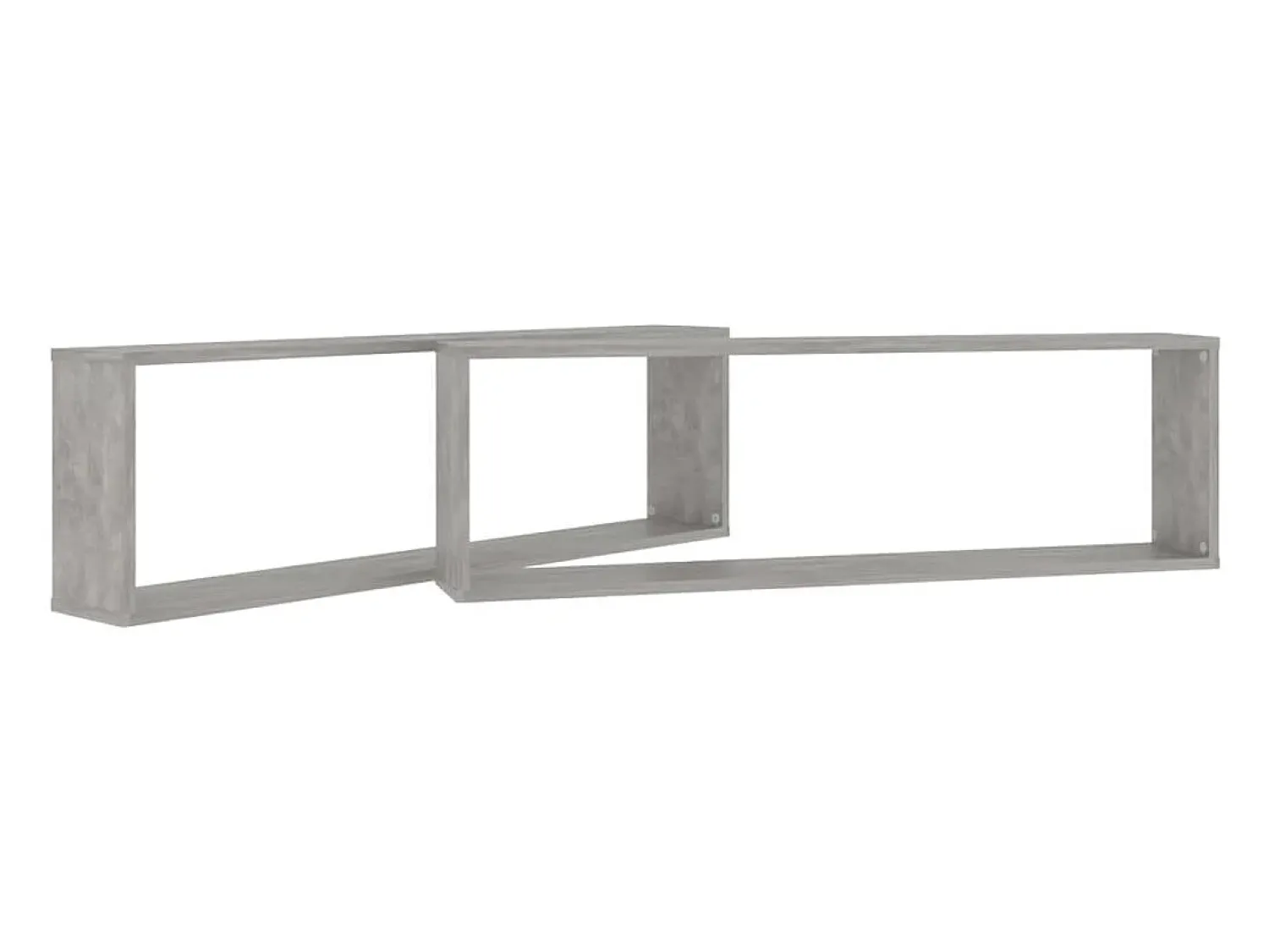 Prateleira*vidaxl Estantes parede cúbicas 2pcs derivados de madeira cinza cimento Cinzento