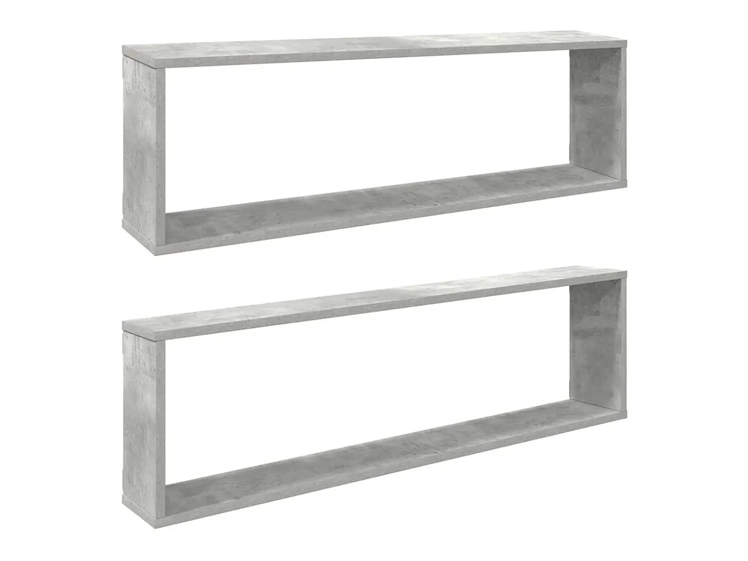Prateleira*vidaxl Estantes parede cúbicas 2pcs derivados de madeira cinza cimento Cinzento
