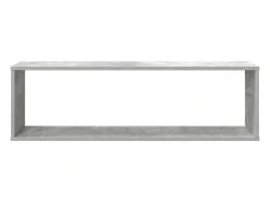 Prateleira*vidaxl Estantes parede cúbicas 2pcs derivados de madeira cinza cimento Cinzento