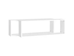 Prateleira| Estantes parede cúbicas 2pcs deriv. madeira 80x15x26,5cm PT850082 Branco
