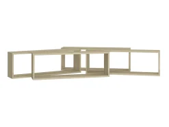 Estantes parede cúbicas 4pcs deriv. madeira 80x15x26,5cm sonoma PT184368^ Prateleira