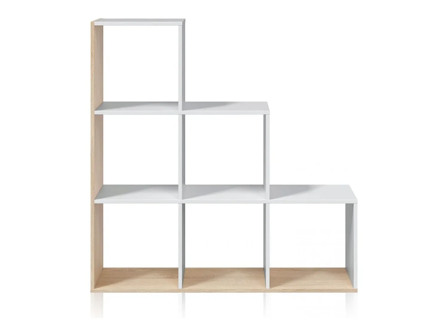 duehome Estantes Teron Blanco Artik (Blanco Mate) - Roble Canadian^ Prateleira