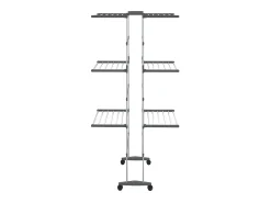 Prateleira* Estendal com 3 prateleiras/rodas 60x70x129 cm PT905681 Prateado