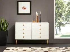 Best Loft24 Expositor alto em MDF castanho Cinzento